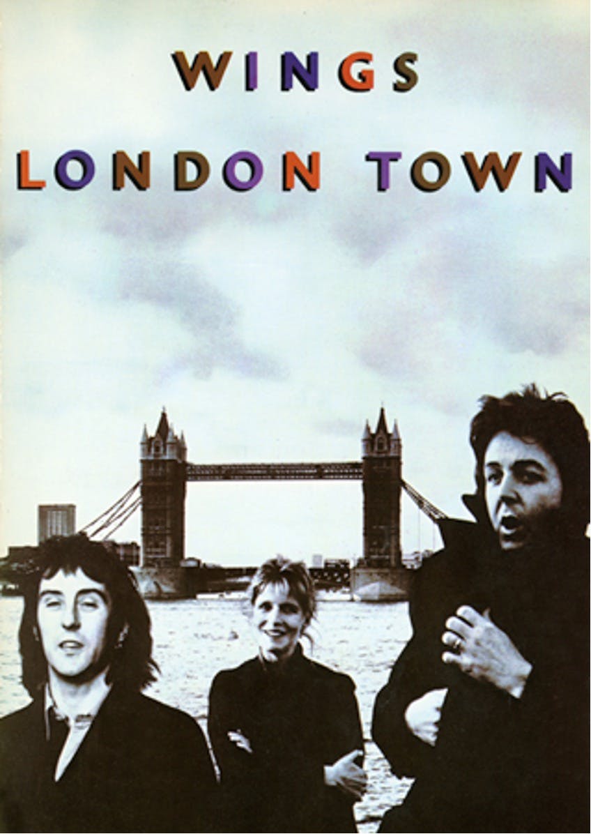 Book cover for Paul McCartney's Wings London Town Album Songbook