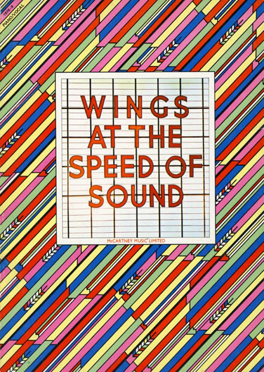 Book cover for Paul McCartney Wings At The Speed Of Sound Album Songbook